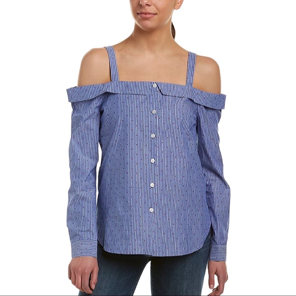 BCBGeneration | NWOT Stripe Off The Shoulder Top
